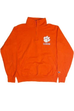 Vintage Clemson Quarter Zip Sweatshirt