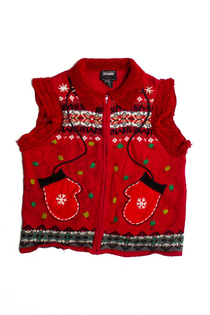 Red Ugly Christmas Vest 60446 2 Red Ugly Christmas Vest 60446 - Image 2