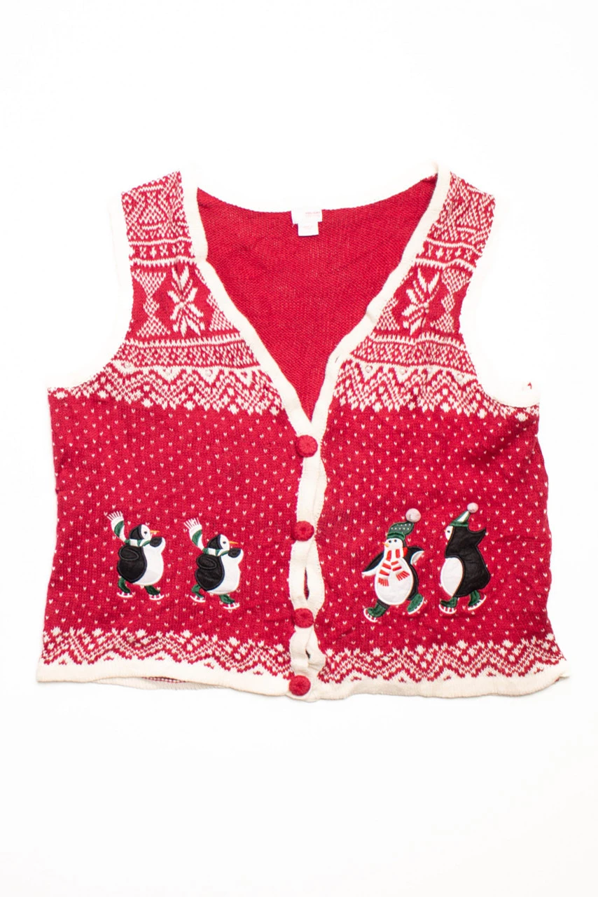 Red Ugly Christmas Vest 58681 2 Red Ugly Christmas Vest 58681 - Image 2