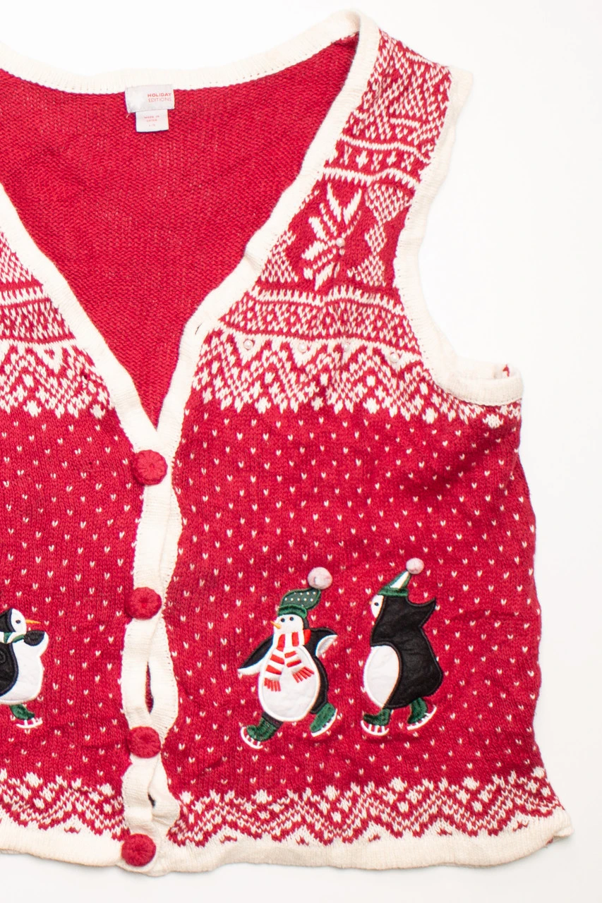 Red Ugly Christmas Vest 58681 1 Red Ugly Christmas Vest 58681