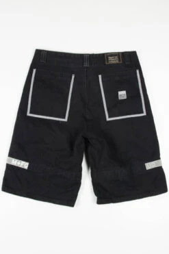 Men's Black Velcro Detail Cargo Shorts 267 (sz. 38) -US Vintage Clothing Sales mens cargo shorts back 267 10672.1666807810