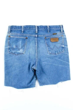 Vintage Distressed Wrangler Denim Cut Off Shorts (sz. 36) -US Vintage Clothing Sales mens denim shorts back 108 1 35332.1666807102