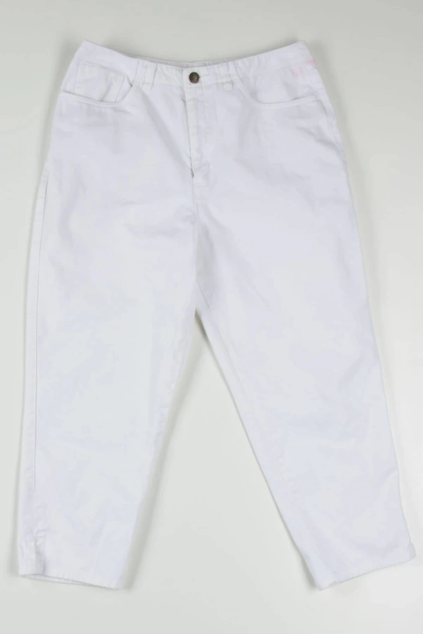 White Talbots Denim Capris (sz. 8) 2 White Talbots Denim Capris (sz. 8) - Image 2
