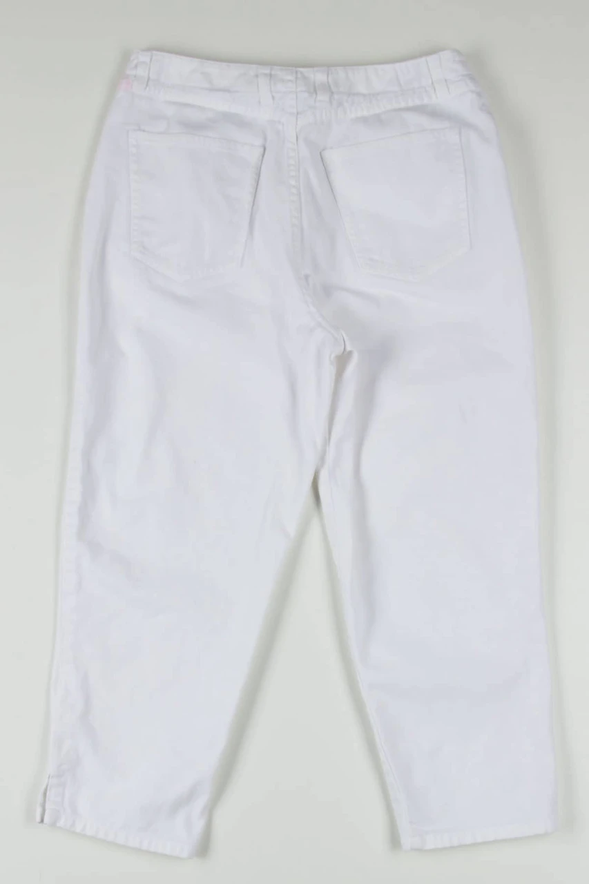 White Talbots Denim Capris (sz. 8) 1 White Talbots Denim Capris (sz. 8)