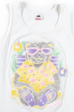 St. Thomas Pastel Bear Tank (Single Stitch)