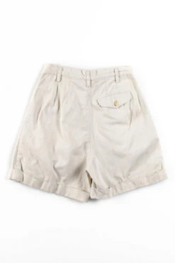 Vintage Pleated Khaki Short