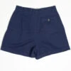 Navy Ki-Ko-Mo High Waisted Pleated Shorts
