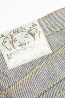 Evisu Genes Godhead Patch Denim Long Shorts (sz. 34)