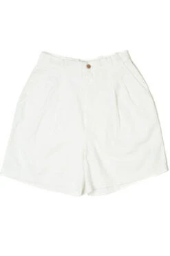 Vintage 1990's White Pleated Shorts (Sz. 8)