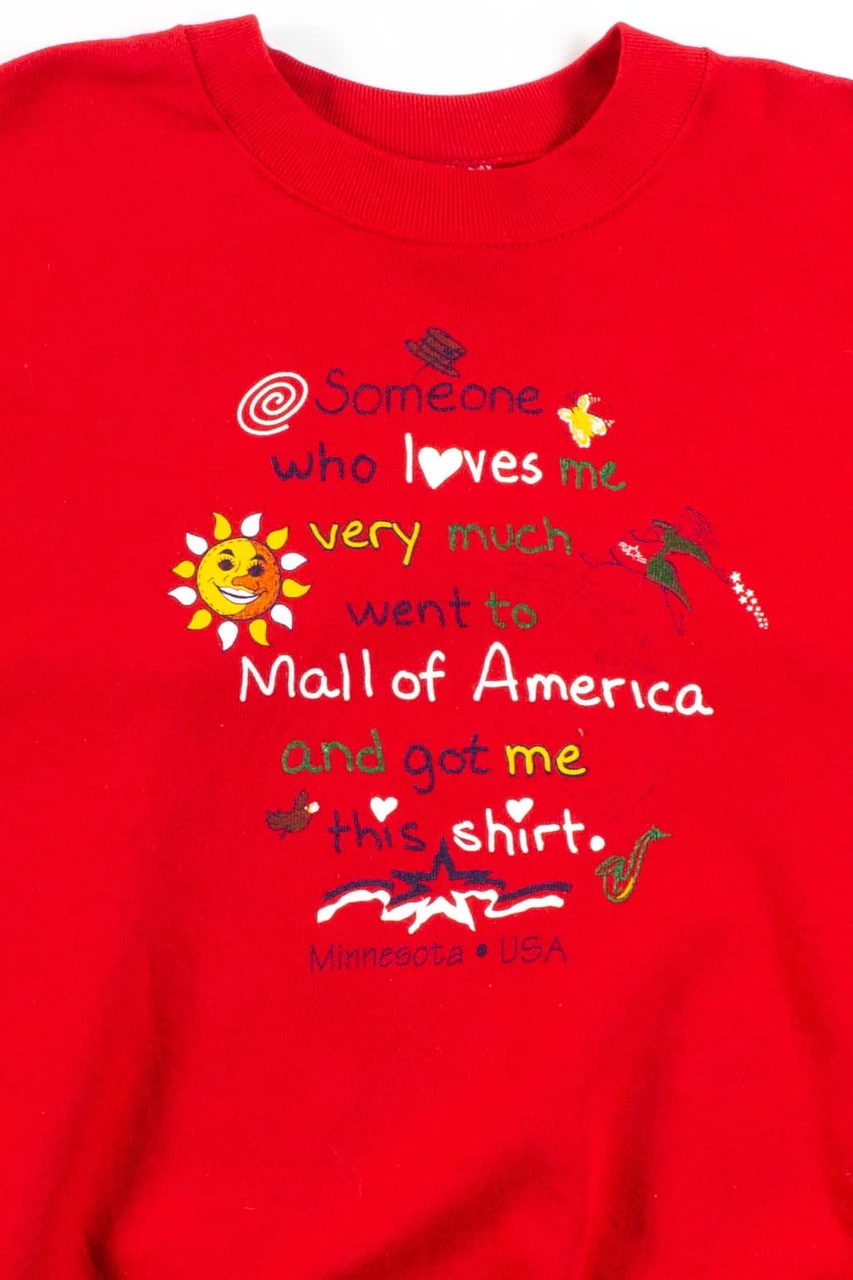 Vintage Mall Of America Sweatshirt 1 Vintage Mall Of America Sweatshirt