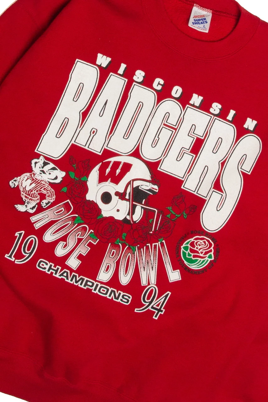 Vintage Wisconsin Badgers Rose Bowl Champions Sweatshirt (1990s) 2 Vintage Wisconsin Badgers Rose Bowl Champions Sweatshirt (1990s) - Image 2