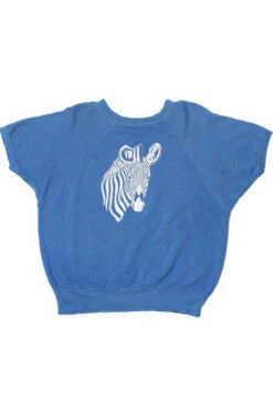 Vintage Zebra Short Sleeve Sweatshirt (1980s)
