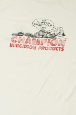 Vintage "Let Champion Protect Your Turf!" Front/Back Print T-Shirt -US Vintage Clothing Sales vintage t shirts 9533 3 68326.1695757581