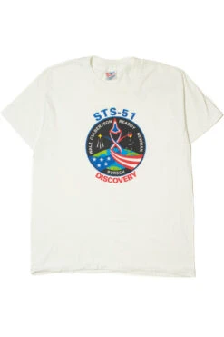 Vintage 1993 STS-51 Discovery NASA Space Mission T-Shirt