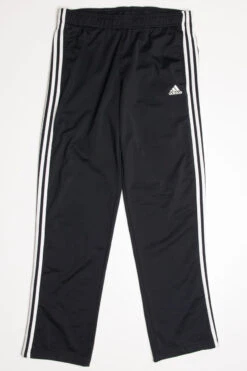 Black 3 Striped Adidas Track Pants (sz. L)