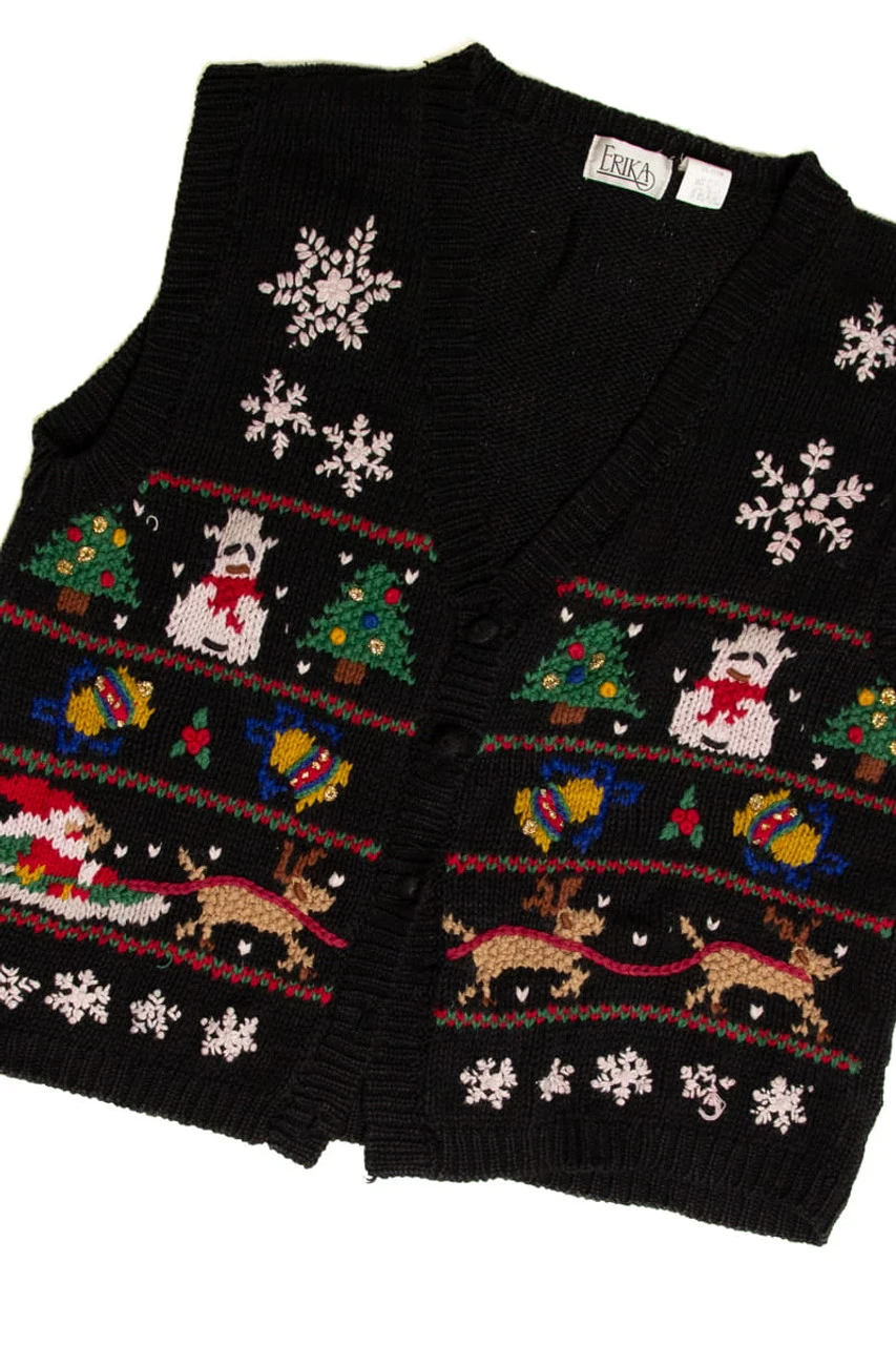 Black Ugly Christmas Vest 59198 1 Black Ugly Christmas Vest 59198