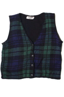 Vintage Plaid Lauren Brooke Vest