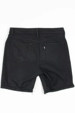 Black Stretch Cut Off Denim Shorts (sz. 30) -US Vintage Clothing Sales womens denim shorts back 225 77342.1666807984