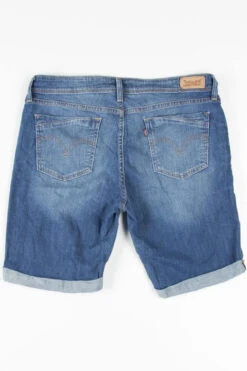 Dark Wash Levi's Denim Bermuda Shorts (sz. 14P) -US Vintage Clothing Sales womens denim shorts back 228 82889.1666805616