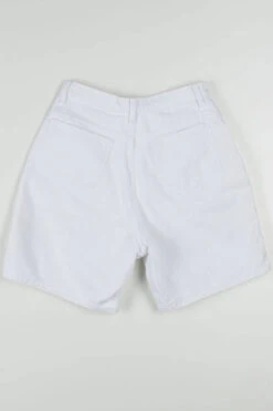 Women's Vintage White Denim Shorts 325 (sz. 12) -US Vintage Clothing Sales womens denim shorts back 325 20667.1666808177