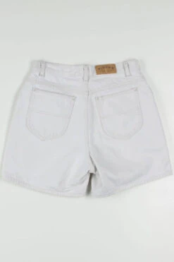 Women's Vintage Cream Riders Denim Shorts 343 (sz. 12 Med) -US Vintage Clothing Sales womens denim shorts back 343 38617.1666807133