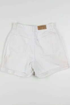 Women's Vintage White Riders Denim Shorts 349 (sz. 10 M) -US Vintage Clothing Sales womens denim shorts back 349 49132.1666805673